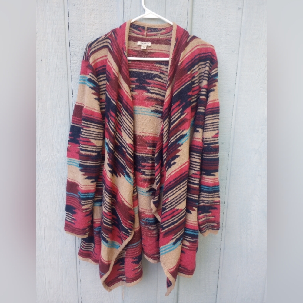 Lucky Brand Aztek Cardigan Pullover 2X
